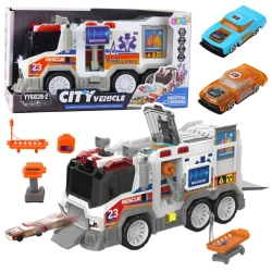 Ambulans karetka miejska napęd światło i dźwięk - Leantoys