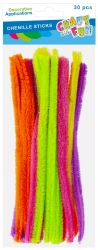 Ozdoba Dekoracyjna Druciki Powlekane Neon 30 szt. Mix kolorów Craft with Fun 567266