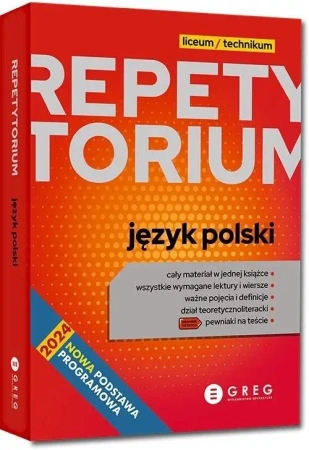 Repetytorium LO - j. polski - 2025 - praca zbiorowa