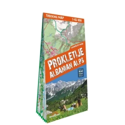 Alps trekking map Prokletije, Durmitor, Albanian.. - praca zbiorowa