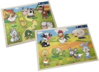 Puzzle drewno z guzikami - Merkpol