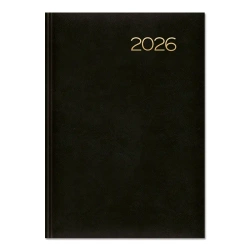 Kalendarz 2026 książkowy A5 dzienny czarny SK2 - Sapt