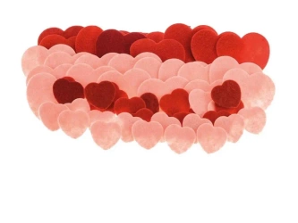 Naklejki z filcu serca 60szt - Brewis