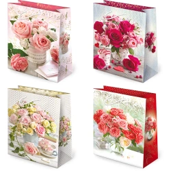 Torebki ozdobne T2-119 Kwiaty bukiety 10 sztuk - PAW S.C.