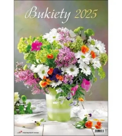 Kalendarz ścienny 2025 - Bukiety - Edycja Świętego Pawła