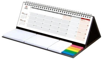 Kalendarz z notesem 2025/2026 Maxi czarny - Wydawnictwo Wokół nas