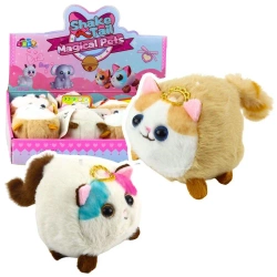 Kotek maskotka z kręcącym ogonkiem MIX - Leantoys