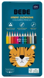 Kredki ołówkowe 12 kolorów BB Boys - INTERDRUK