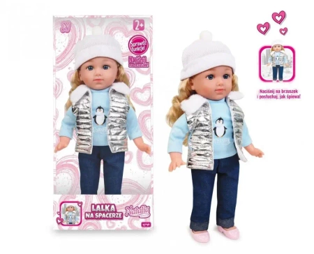 Lalka Natalia w srebrnej kamizelce 36cm - Artyk