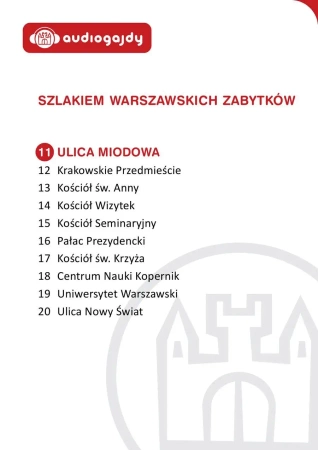 audiobook Ulica Miodowa. Szlakiem warszawskich zabytków - Ewa Chęć