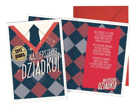 Kartka okolicznościowa dla dziadka. PR-536 DBD - Passion Cards