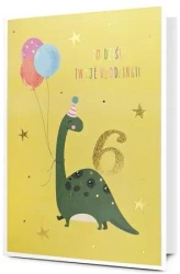 Karnet B6 Urodziny 6 - Pan Dragon