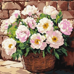 Malowanie po numerach - Delikatny aromat 40x40cm - Ideyka