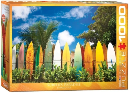 Puzzle 1000 Surfer's Paradise Hawaii 6000-0550 - Eurographics