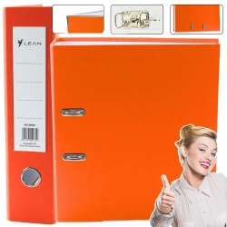 Segregator A4/75mm pomarańczowy - Leantoys