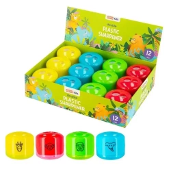 Temperówka plastikowa podwójna mix (12szt) EASY - Easy Stationery