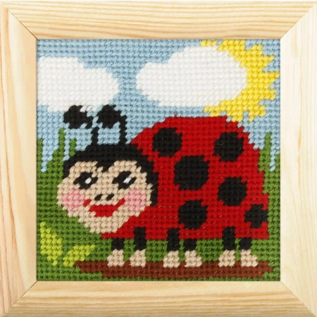 Haft z ramką. Moje pierwsze wyszywanie - Biedronka - Anex-bis