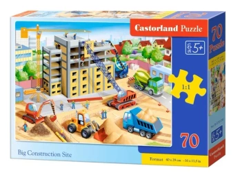 Puzzle 70 Big Construction Site CASTOR - Castorland