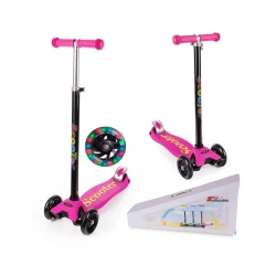 Hulajnoga trójkołowa balansowa regulowana led - Lena