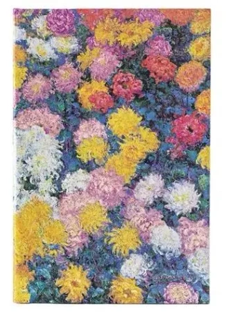 Notatnik czysty Monet's Chrysanthemums midi - Paperblanks
