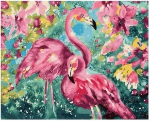 Malowanie po numerach - Flamingi w kolorach 40x50 - Twoje Hobby