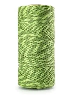 Sznurek bawełniany 3mm 100m twist limon - zielony - Dalprint