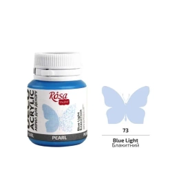 Farba akrylowa perłowa blue light 73 20ml - Rosa