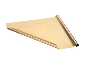 Folia dekoracyjna satynowa złotA 0.8x25M - PartyDeco