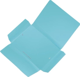 Teczka skrzydłowa z gumką błękitna - Foldermate