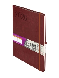 Kalendarz 2026 A4 Formalizm brązowy TDW - -