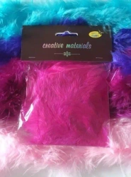 Girlanda z piór różowa 2m - Galeria Hobby