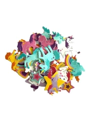 Naklejki z pianki jednorożce i tęcza - Brewis