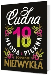 Karnet Urodziny 18 damskie K. B6-1897 - Pan Dragon