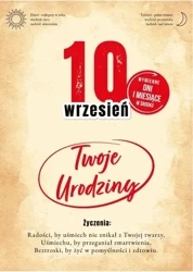 Karnet Urodziny wymienne cyfry - Armin Style