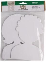 Zestaw kształtów kartonowych Face 10szt - GDD