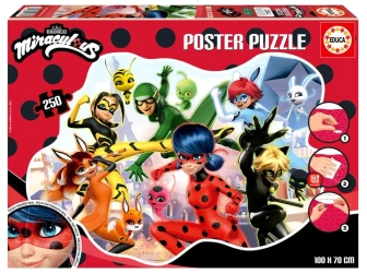 Puzzle 250 Miraculous Biedronka i Czarny Kot 112777 - Educa