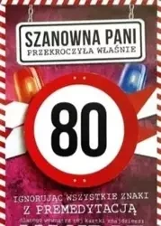 Karnet Urodziny 80 damskie JCX - 020 - YEKU