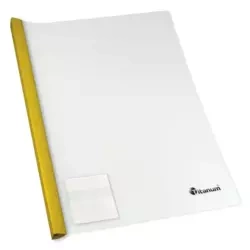 Obwoluta PP A4 50K żółta listwa (12szt) - Titanum