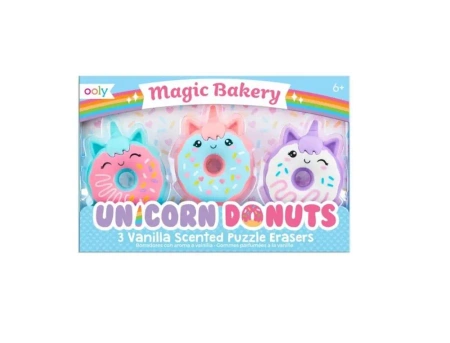 Gumki do ścierania Magiczne Jednorożce 3 sztuki - Kolorowe Baloniki
