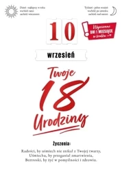 Karnet Urodziny 18 wymienne cyfry - Armin Style