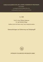 Untersuchungen Zur Erstarrung Von Temperguss - Wilhelm Patterson