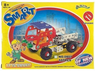 Klocki metalowe Konstruktor 107el - ADAR