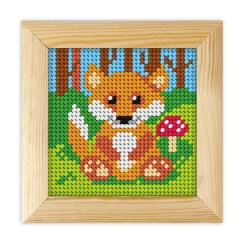 Haft z ramką. Moje pierwsze wyszywanie - Lisek - Anex-bis