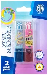 Gumka w kształcie szminki Astra blister 2 sztuki - ASTRA art-pap