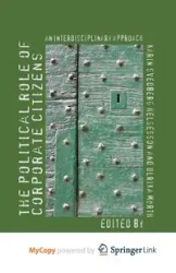 The Political Role of Corporate Citizens - Karin Svedberg Helgesson