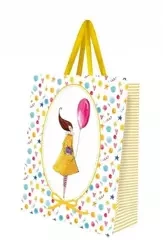 Torebka ozdobna mała Kobieta z balonem - Cozywood