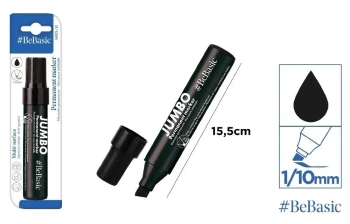Marker permanentny jumbo czarny 1/10mm - BeBasic