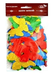 Motyle brokatowe 52szt - Galeria Hobby