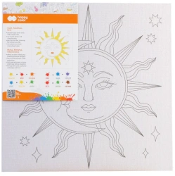 Podobrazie bawełniane z nadrukiem Kosmos 25x25 tablica MDF Happy Color