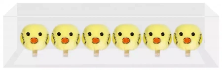 Ozdoba dekoracyjna Drew Spinacz Kurcza 2cm 6szt Cf24/192